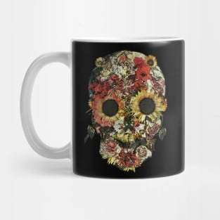 sugar skull, skull art flowers Mug